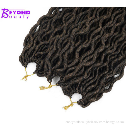 Factory Price Goddess Faux Locs Crochet Braiding Hair Extensions High Quality Synthetic Braiding Hair Extension